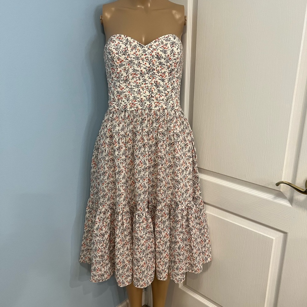 La vie Rebecca Taylor size S strapless midi dress